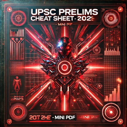 UPSC Prelims Cheat Sheet 2025
